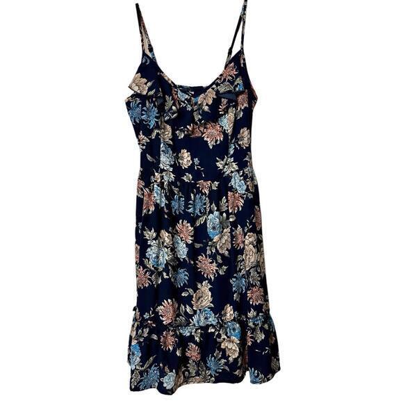 Xhilaration Dresses & Skirts - Xhilaration Dress NWT, Medium Navy Floral Sundress Cute M